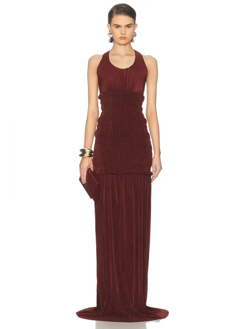 Atlein Black Scoop Neck Dress